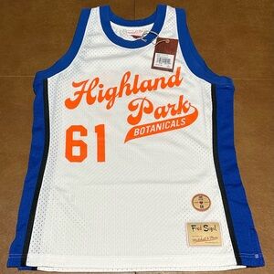 NWT - 🤑150$ Men’s Mitchell & Ness X Fred Segal, Highland Park Jersey, Sz-M